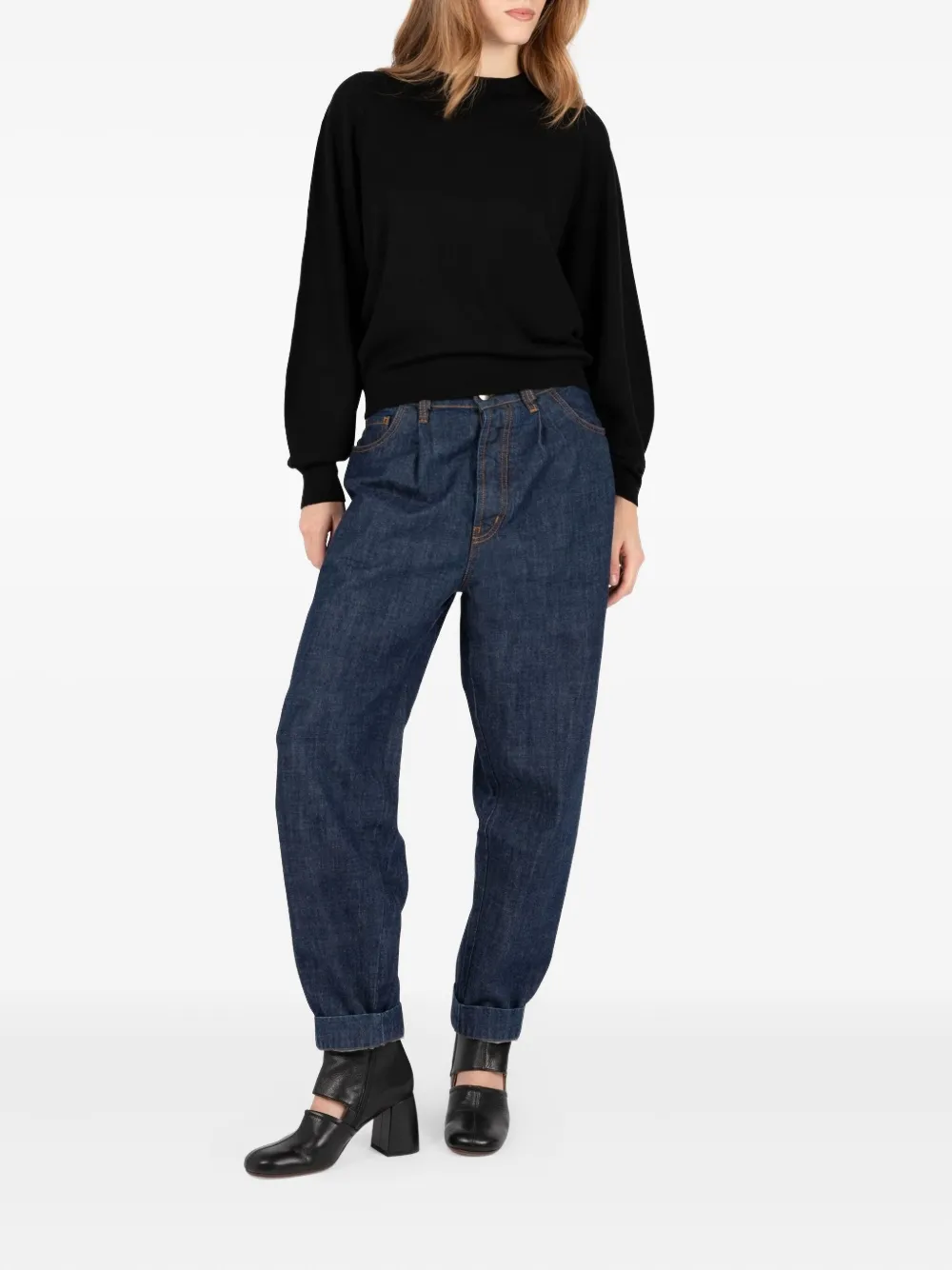 Société Anonyme Ellen Balloon-sleeve Knitwear In Blue