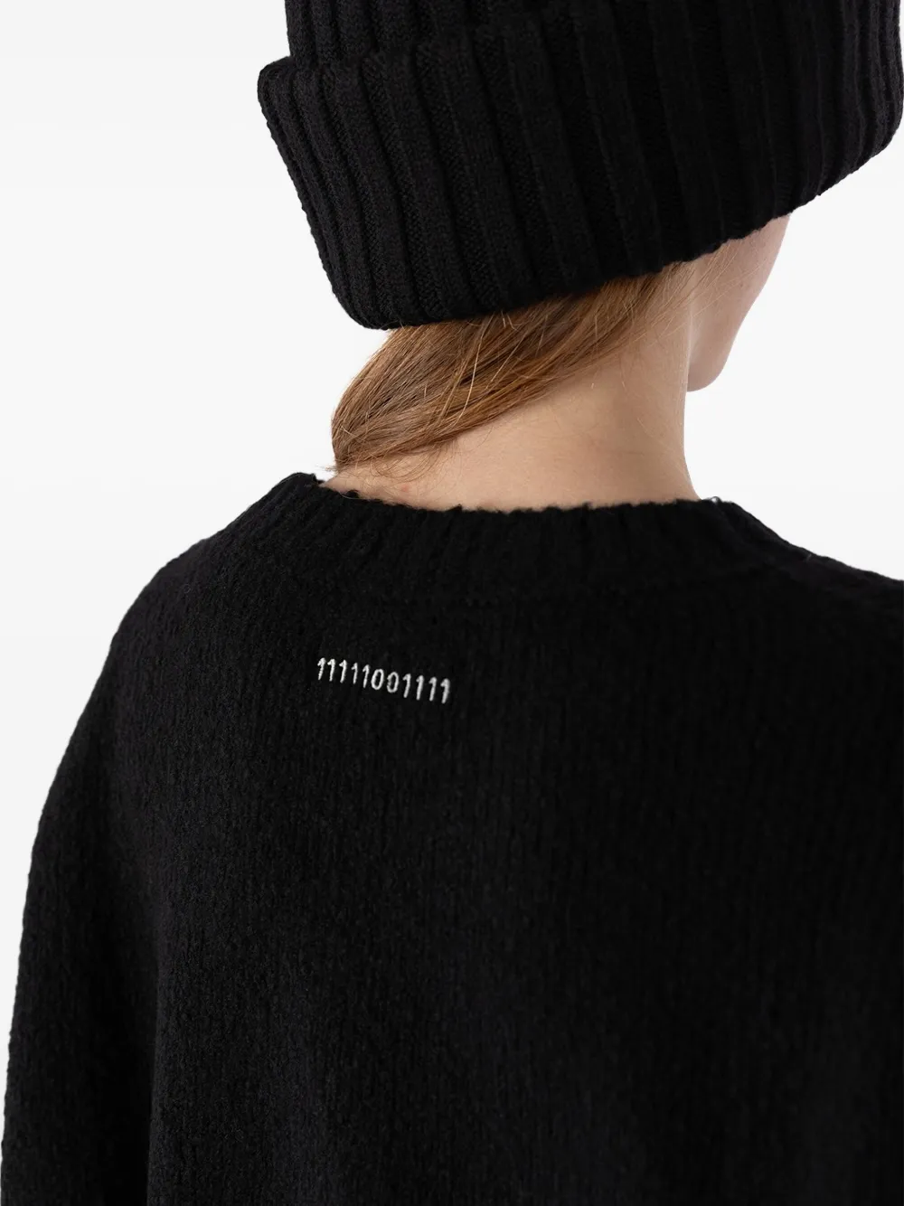 Société Anonyme Numeric Detail Knitwear Zwart