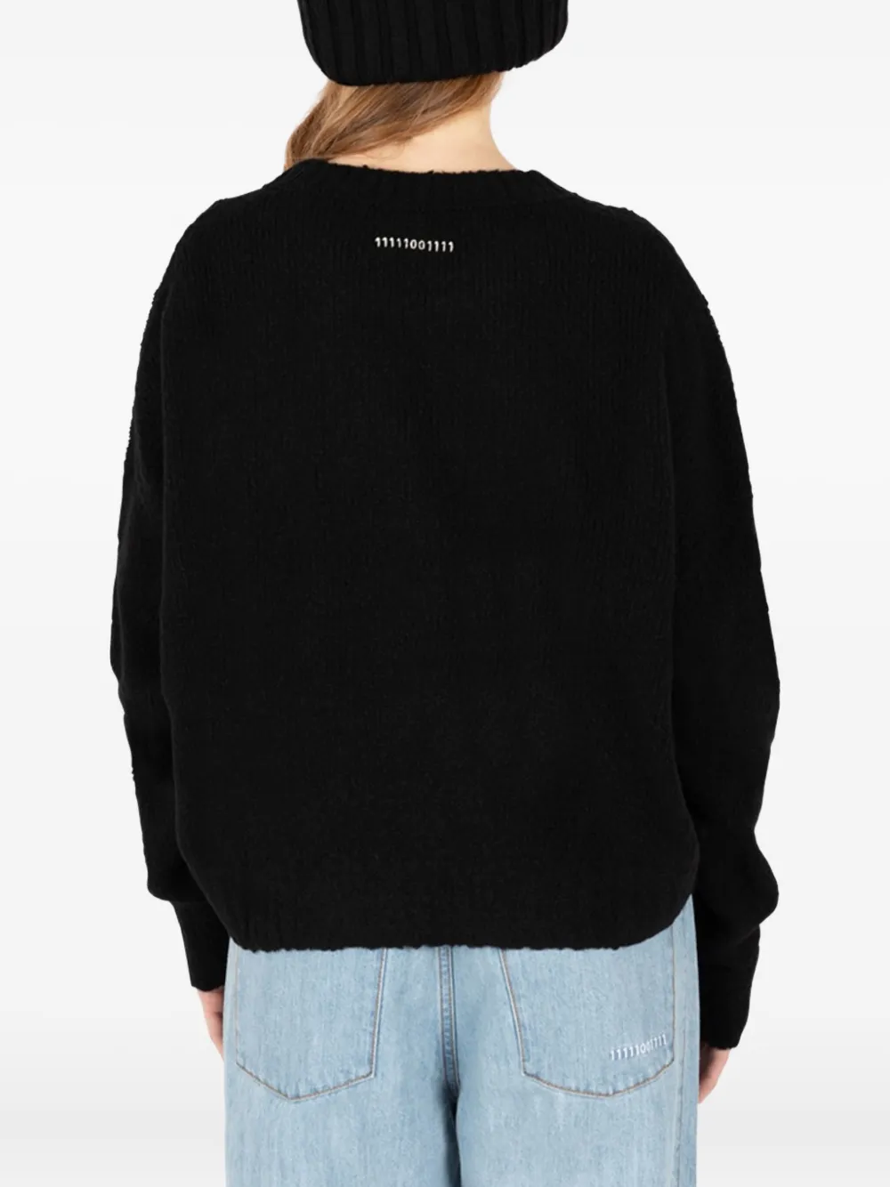 Société Anonyme Numeric Detail Knitwear Zwart