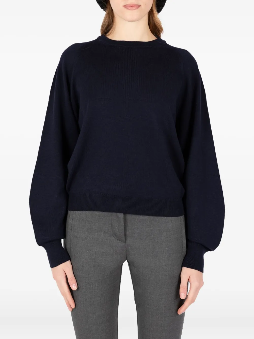 Société Anonyme Ellen Long-sleeve Crew-neck Knitwear In Black