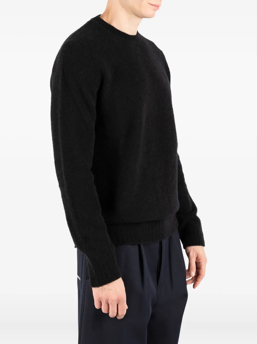 Société Anonyme Jake trui met borduurwerk Zwart