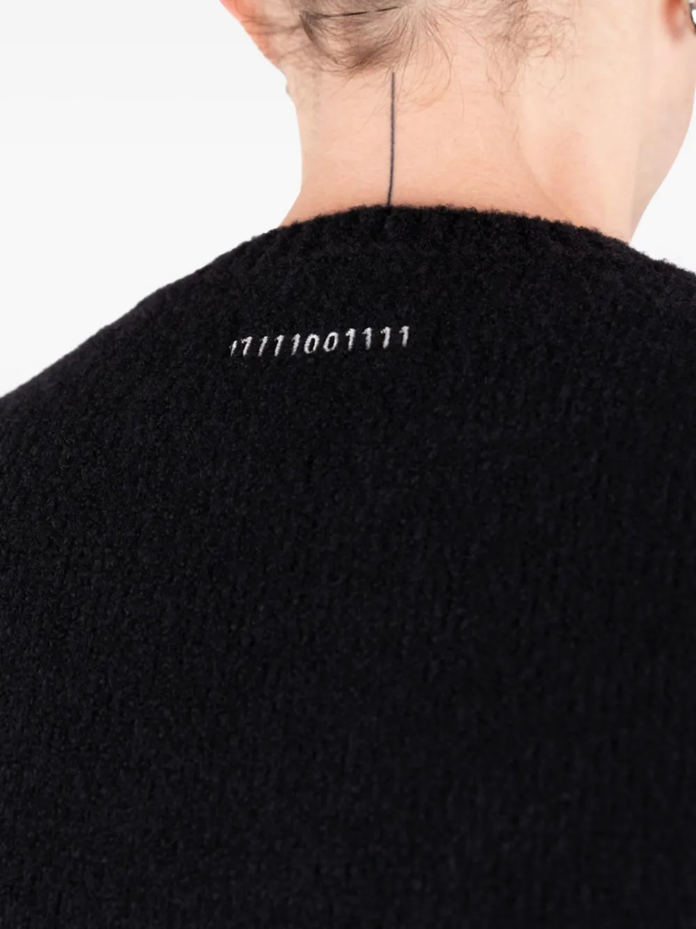 Société Anonyme Jake trui met borduurwerk Zwart