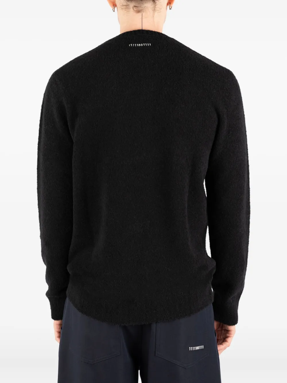 Société Anonyme Jake trui met borduurwerk Zwart