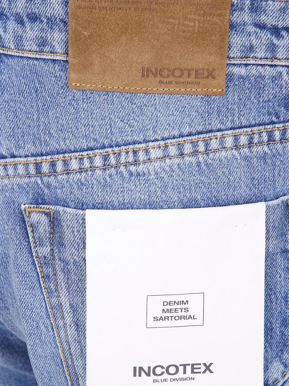 Incotex Washed Jeans In Blue