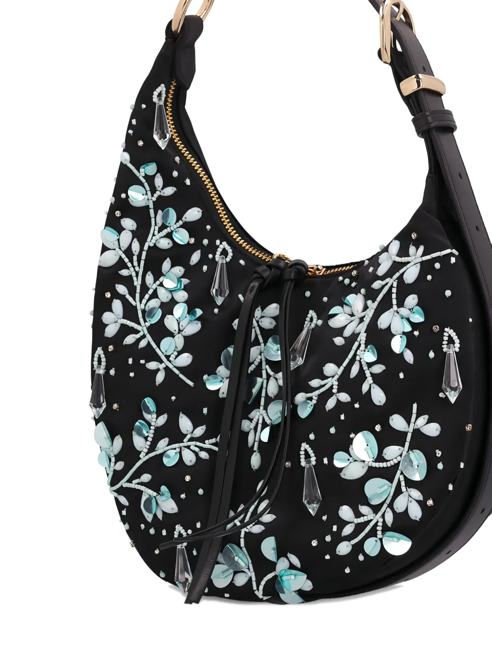 Des_phemmes Sequin-embellished Shoulder Bag In Purple