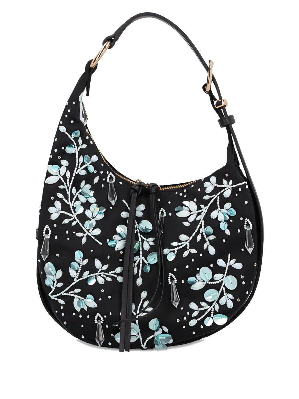 Des_phemmes Sequin-embellished Shoulder Bag In Purple