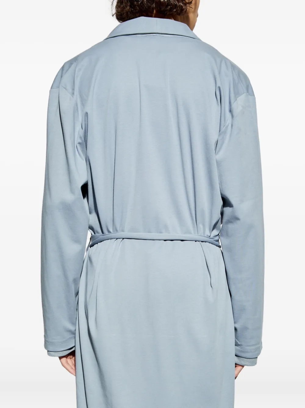 Hanro Badjas met zak met ceintuur Blauw