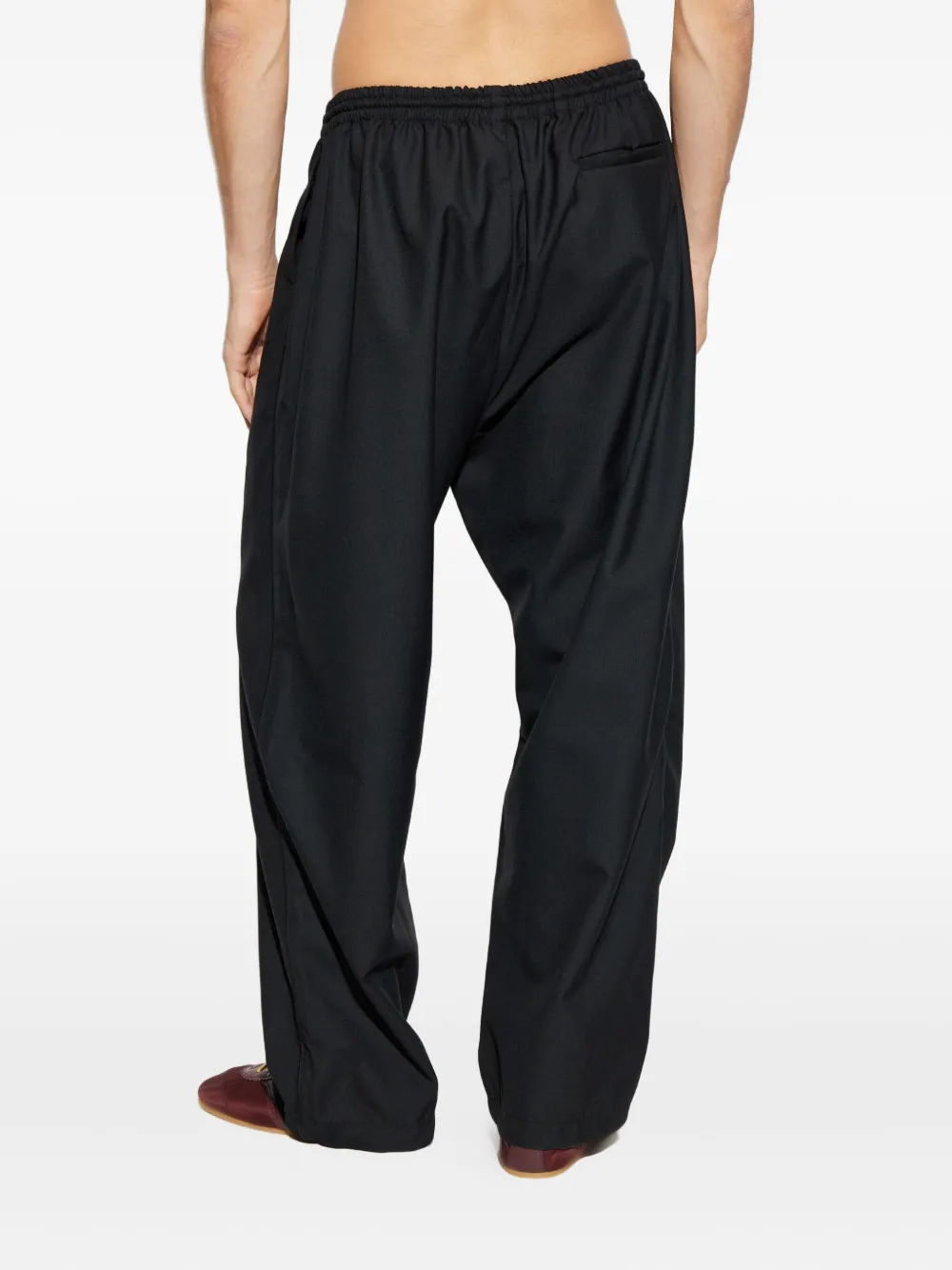 Willy Chavarria Broek met geborduurd logo Zwart
