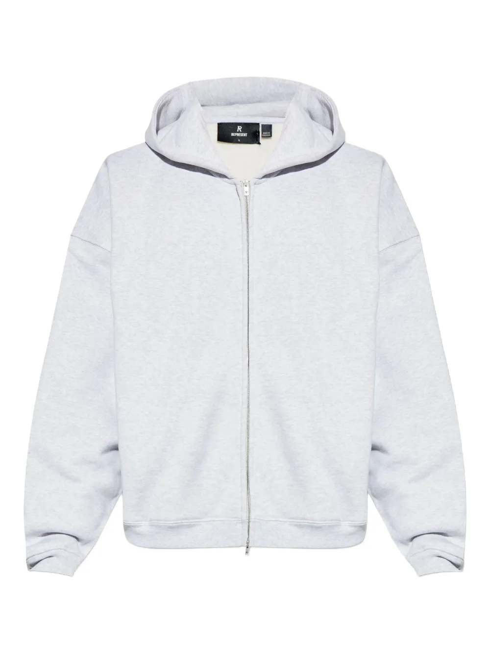 Represent Initial Boxy hoodie | Grey | Image 1