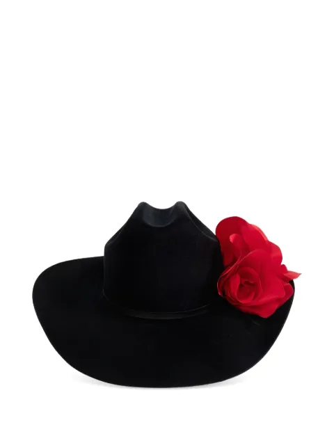 Willy Chavarria floral-embellished hat