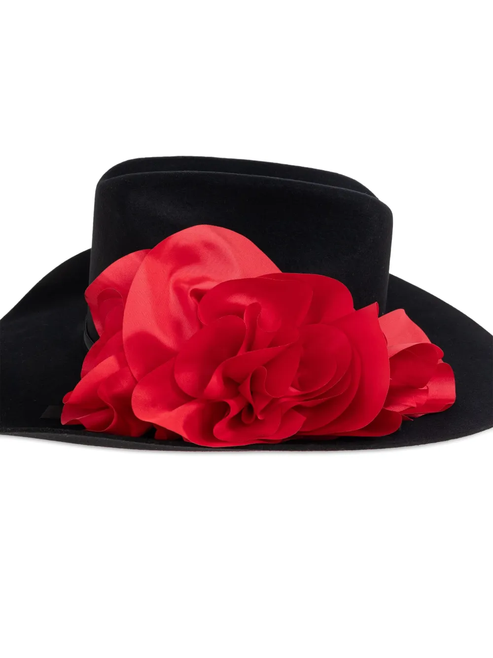 Willy Chavarria Hoed met bloemen Zwart