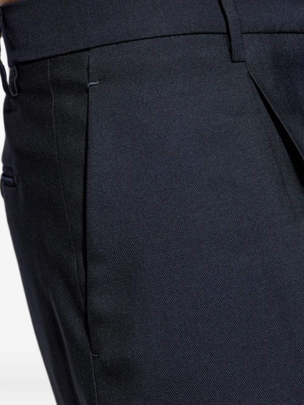 ETRO Wollen broek met plooidetails Blauw