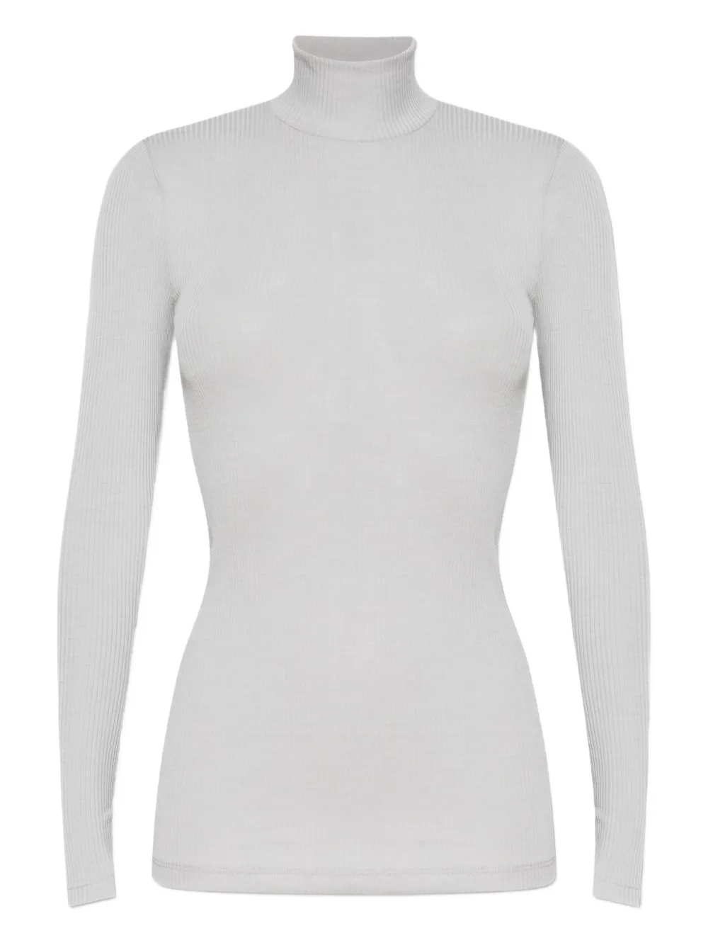 Hanro top de canalé con cuello vuelto | gris | Image 1