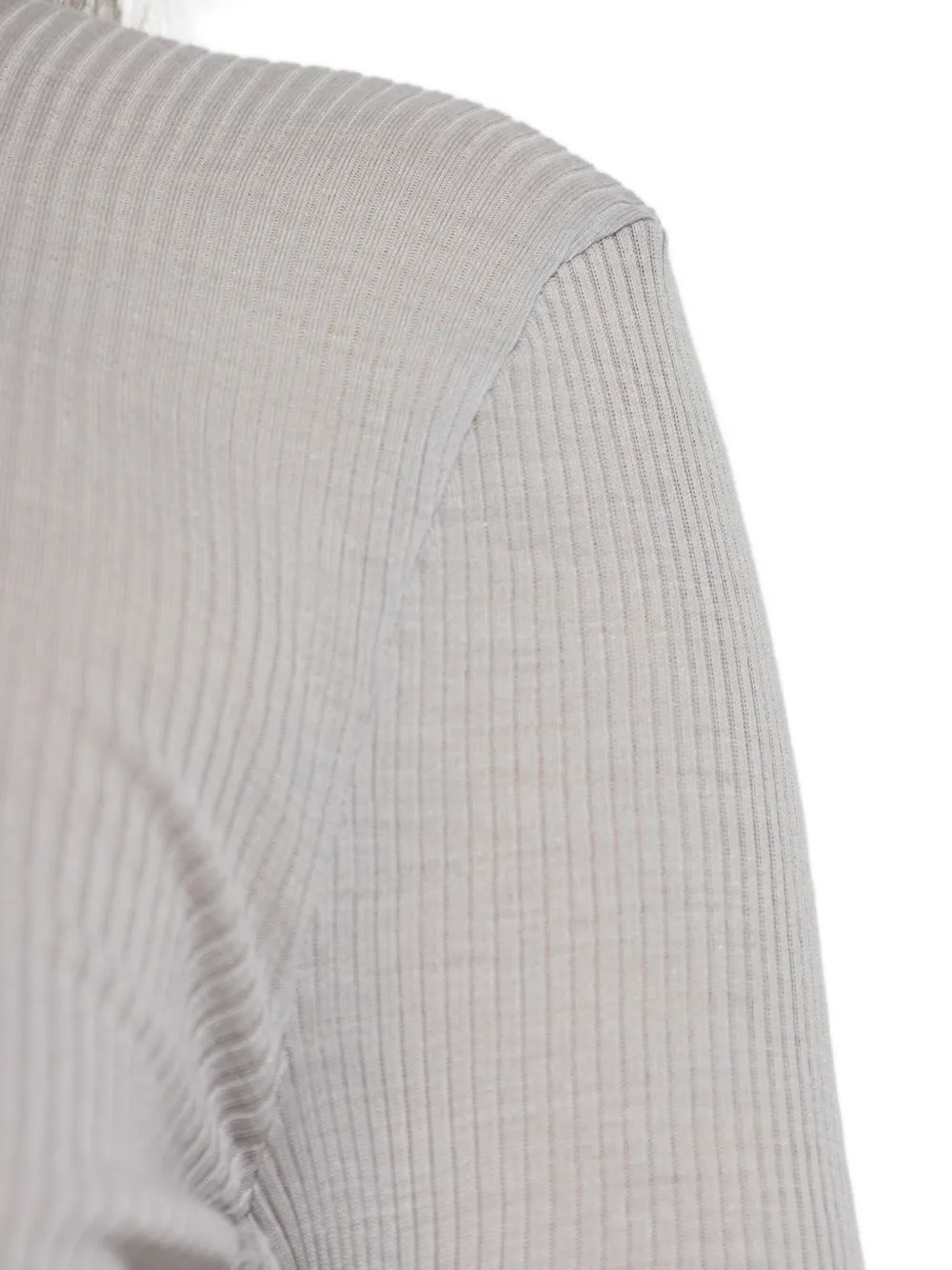 Hanro Geribbelde top Grijs