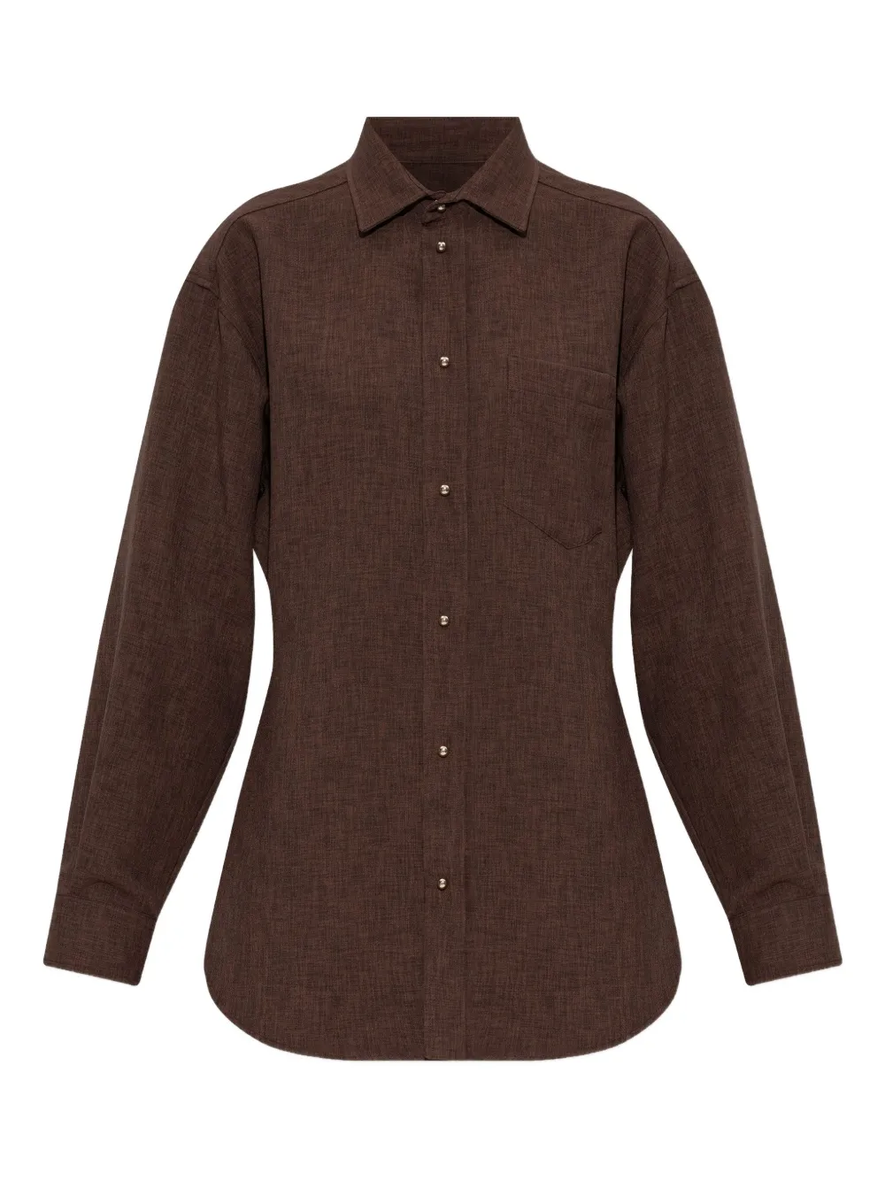Darkpark Button-fastening Pocket Shirt In Brown