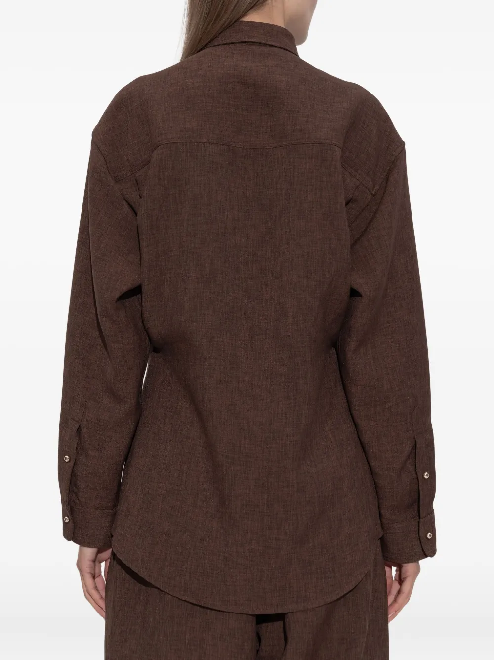 Darkpark Button-fastening Pocket Shirt In Brown