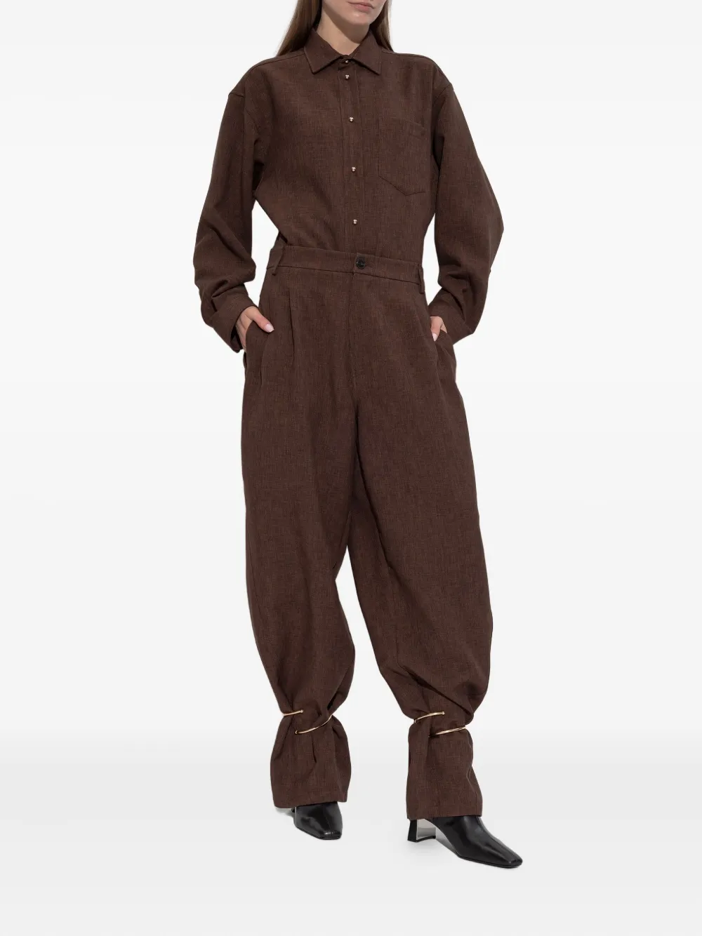 DARKPARK button-fastening pocket shirt - Bruin