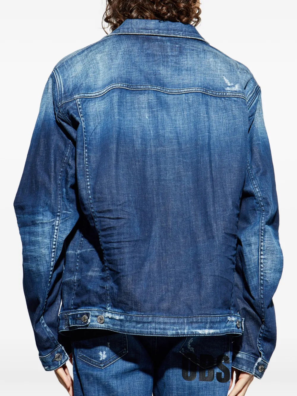Dsquared2 Long Sleeve Denim Jacket In Multi