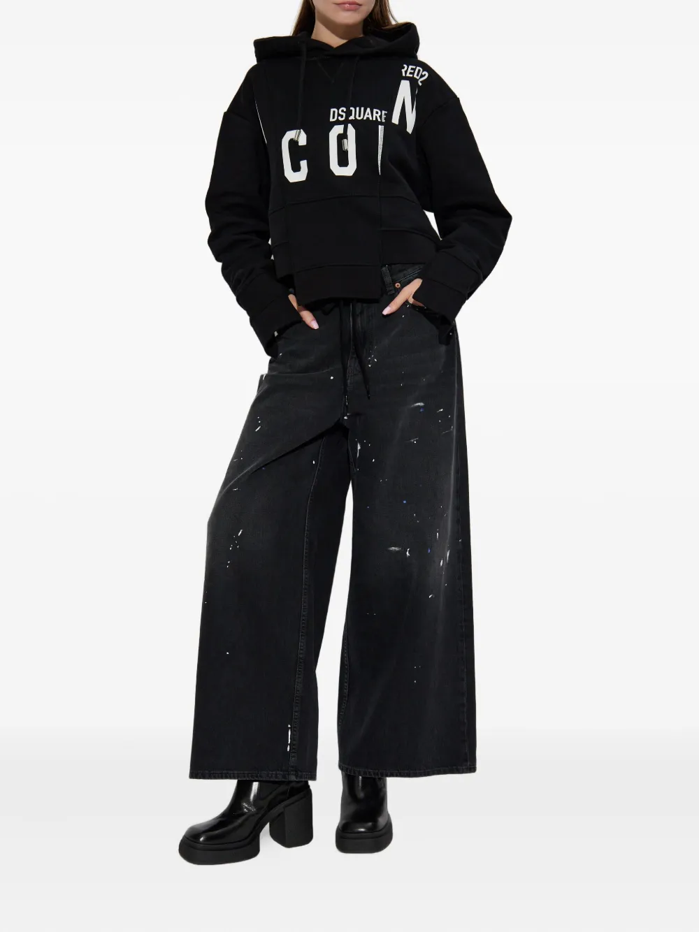 DSQUARED2 x BETTTER Sliced Icon hoodie - Zwart