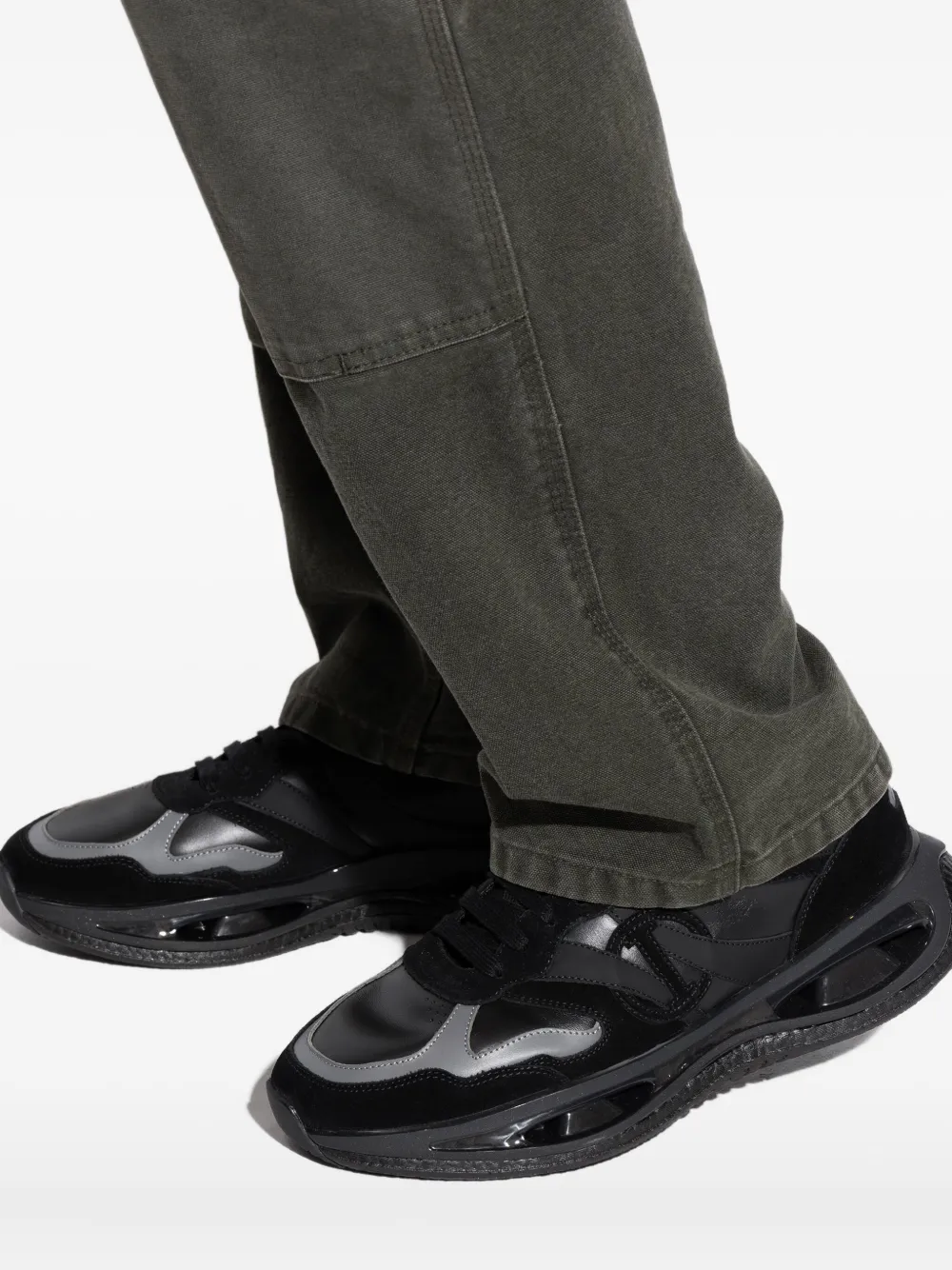 Iceberg Hawk sneakers met vlakken Zwart