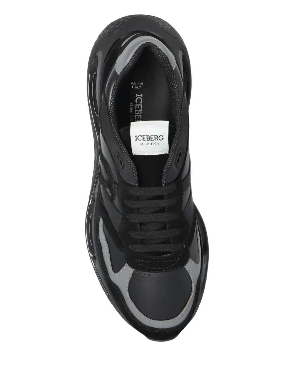 Iceberg Hawk sneakers met vlakken Zwart