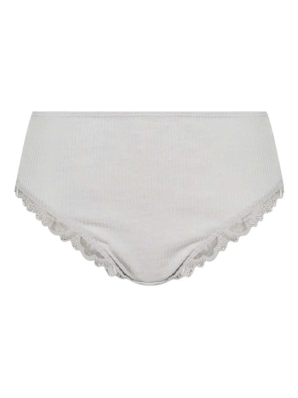 Hanro calzones de encaje de canalé | gris | Image 1