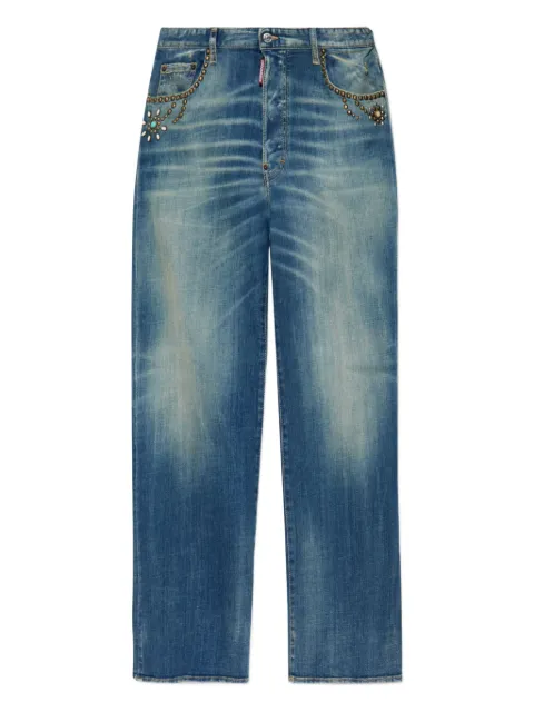 DSQUARED2 embellished chain jeans