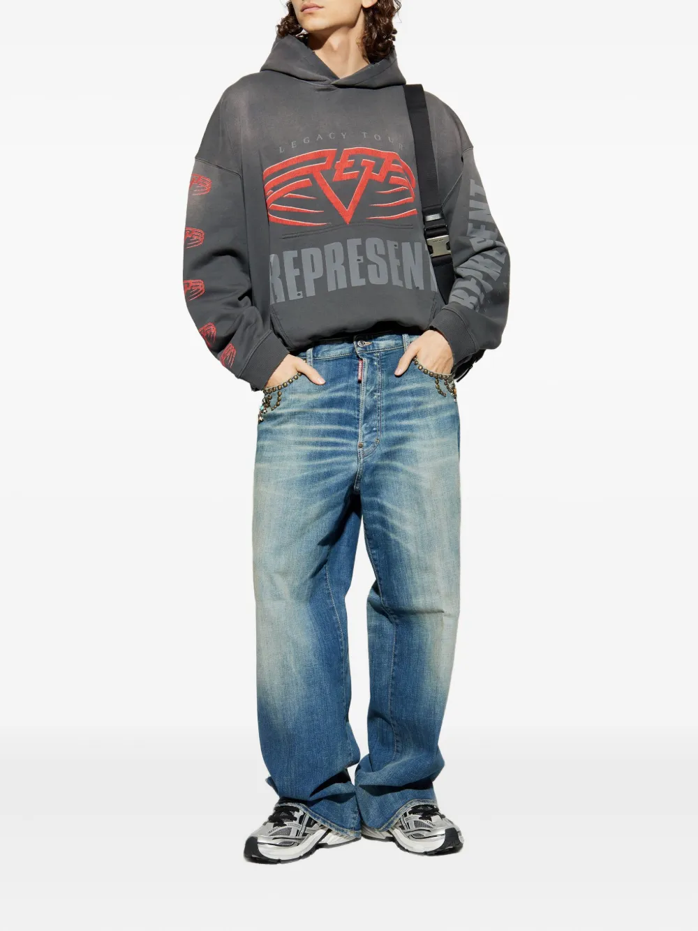 DSQUARED2 embellished chain jeans | Wide-Leg Jeans | Image 2
