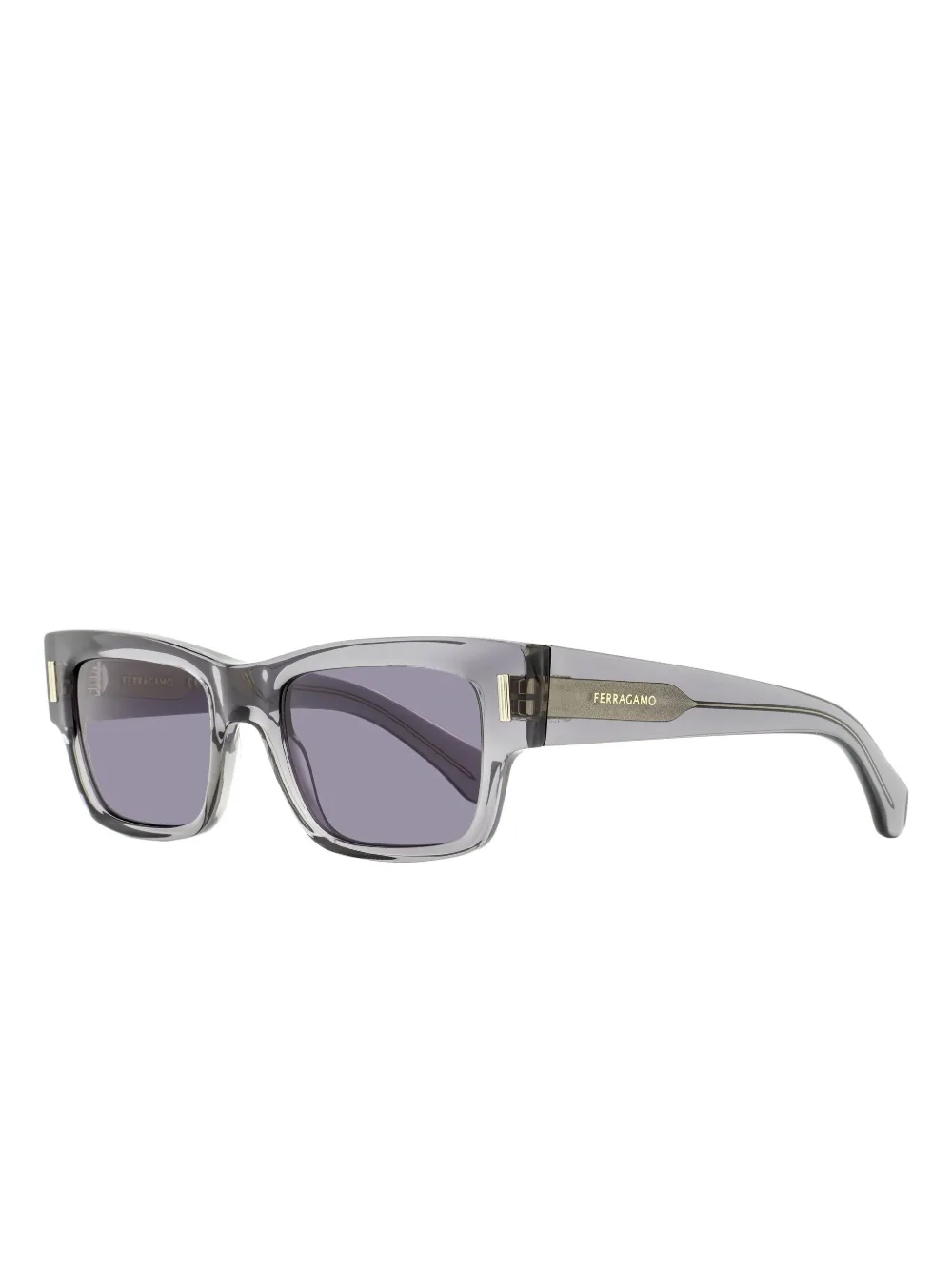 Ferragamo Eyewear Rectangle-frame Sunglasses In Purple