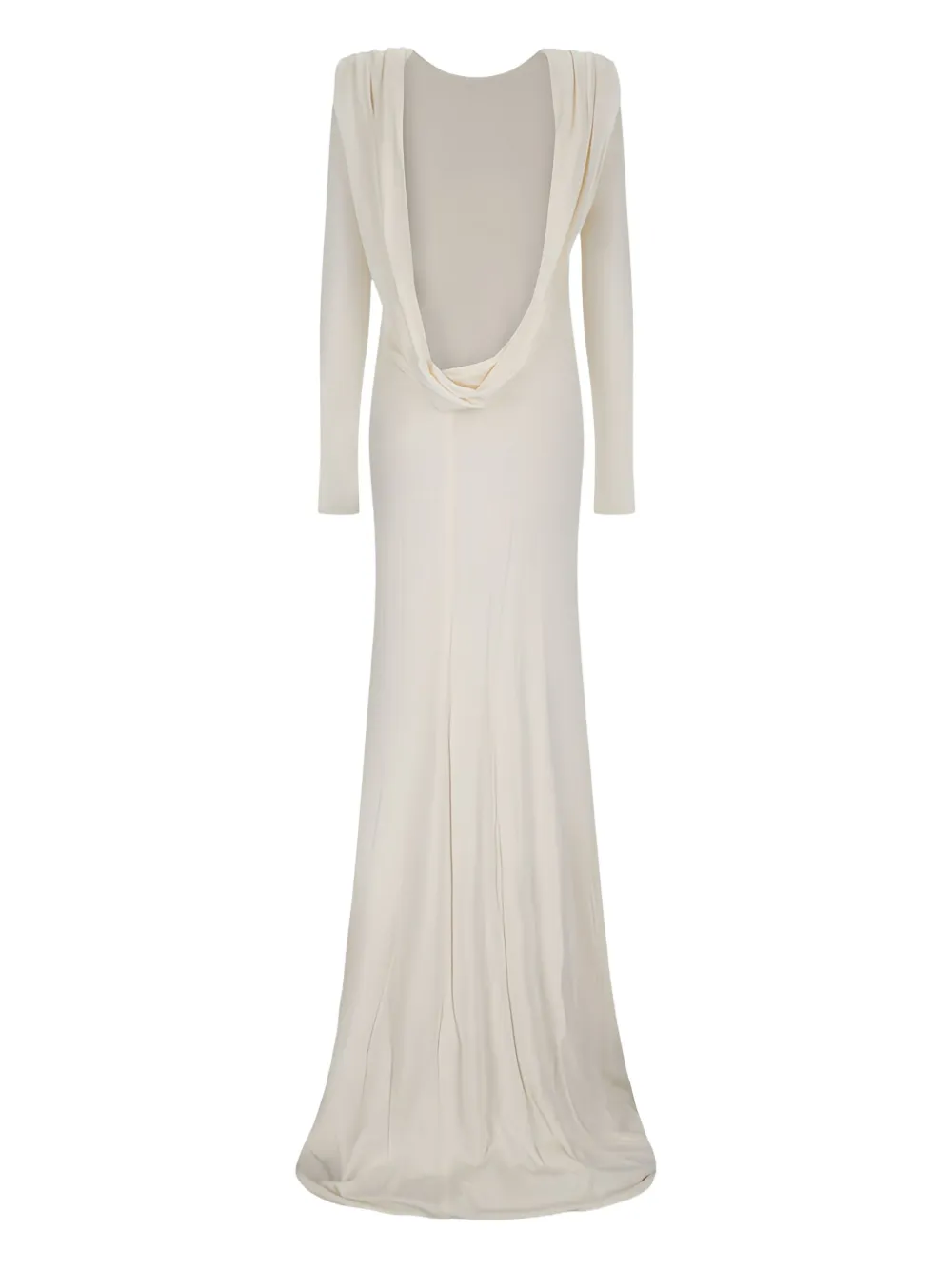 The New Arrivals Ilkyaz Ozel cowl Roisin maxi dress - Wit