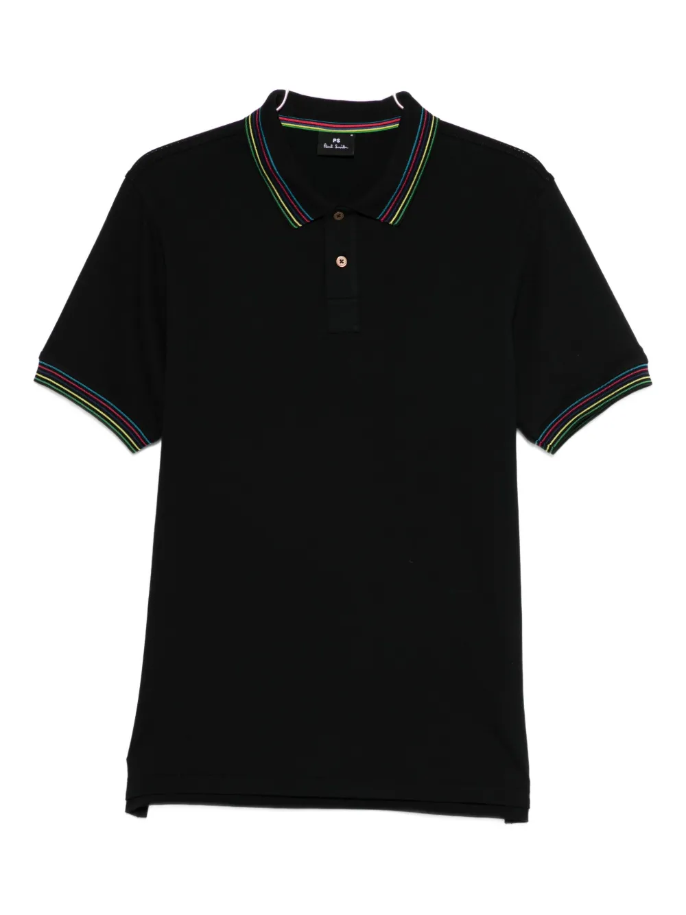 Paul Smith striped collar polo shirt - Nero