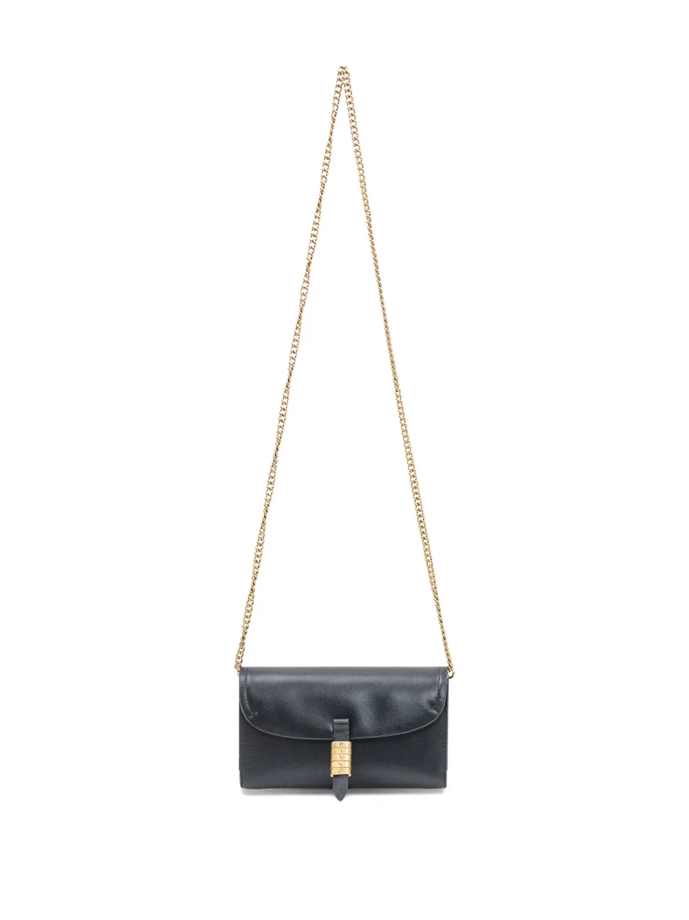 PINKO leather chain-strap shoulder bag - Zwart