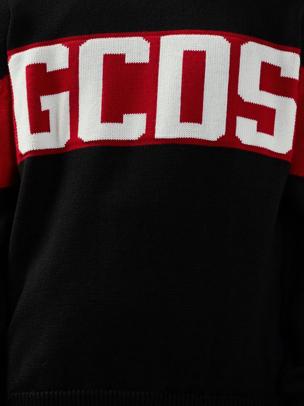 GCDS Sweater met logo Zwart