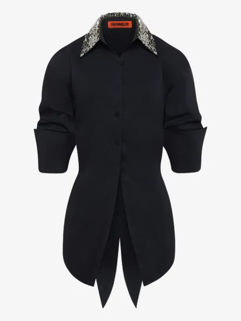 Simon Miller embellished-loch button-up shirt