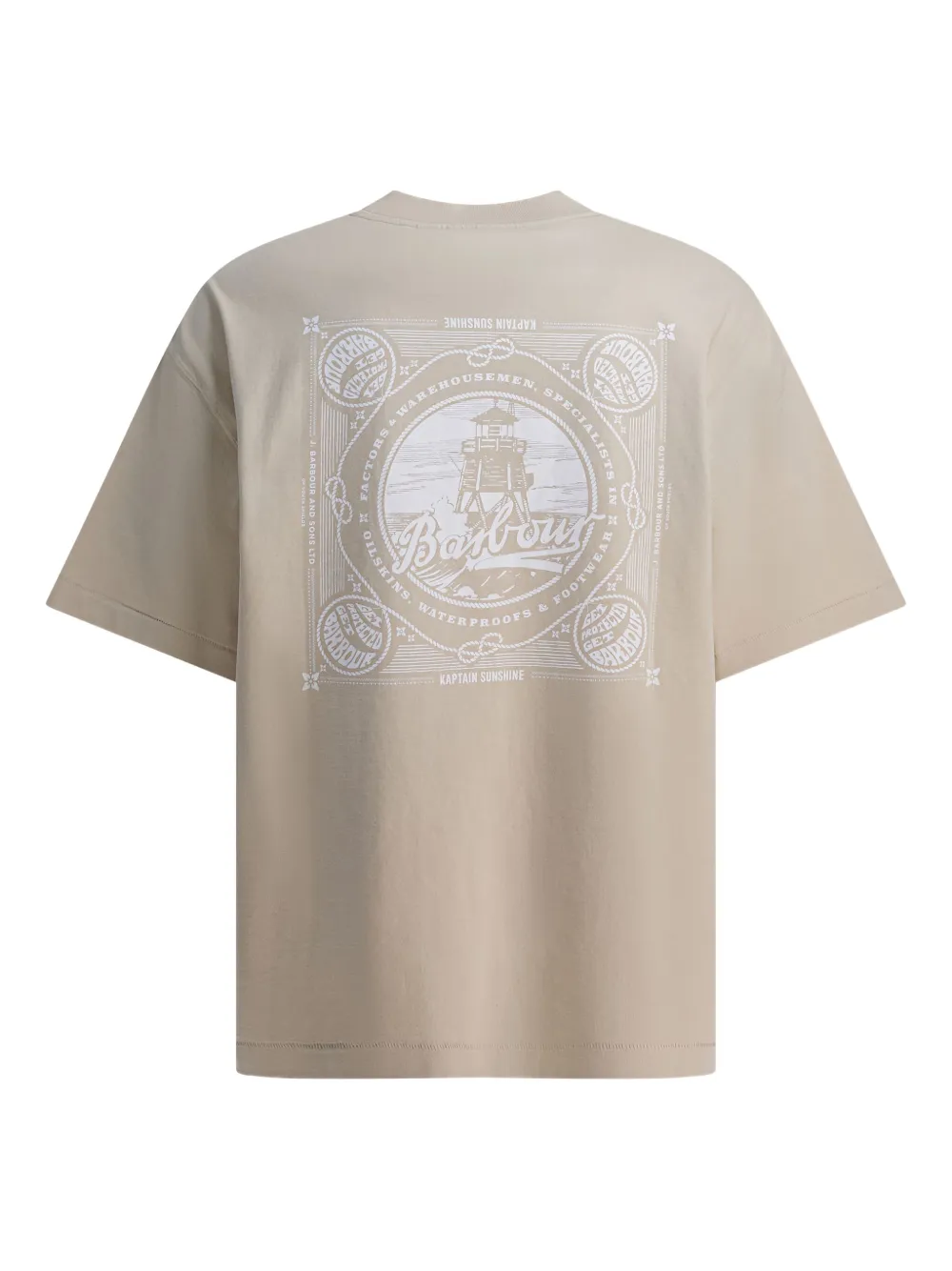 Barbour short-sleeve graphic T-shirt - Beige