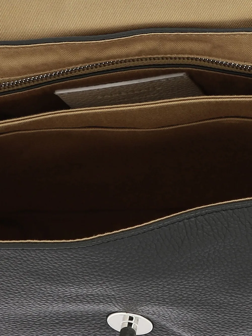 Zanellato Postina kleine leren shopper Zwart