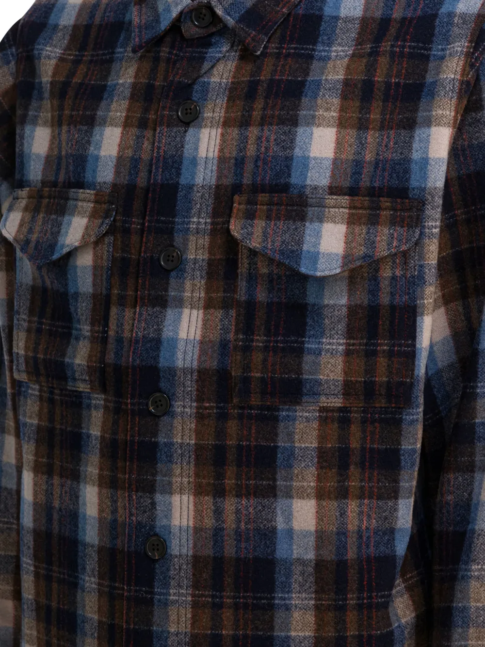 Filson Wool Overshirt Jacket In Blue
