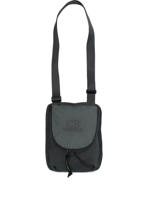 C.P. Company logo embroidered messenger bag