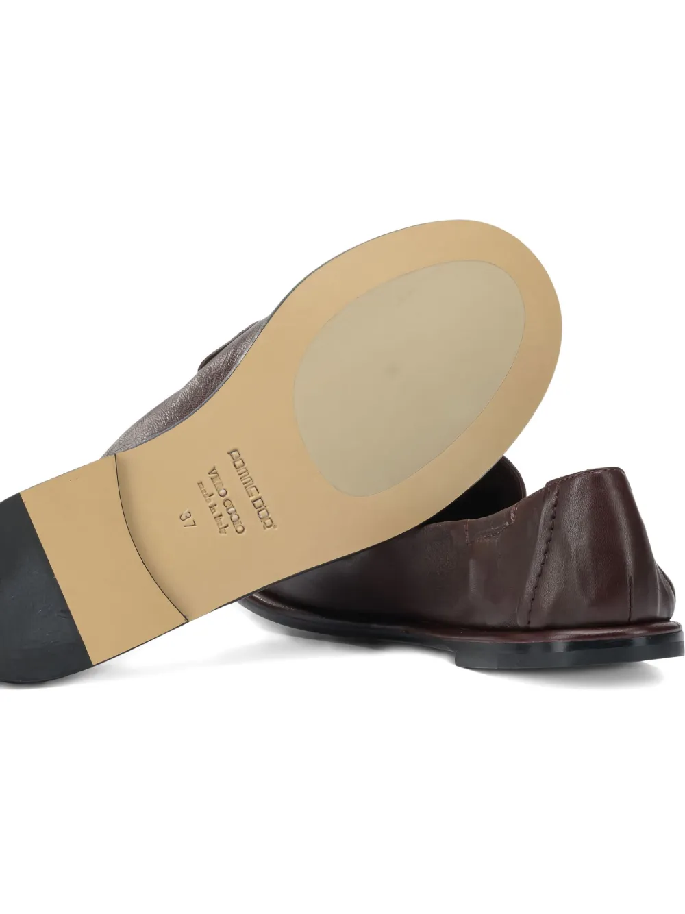 Pomme D´Or Loafers met lus-detail Rood
