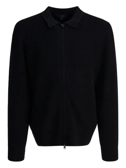 Vince zip-up ribbed jacket