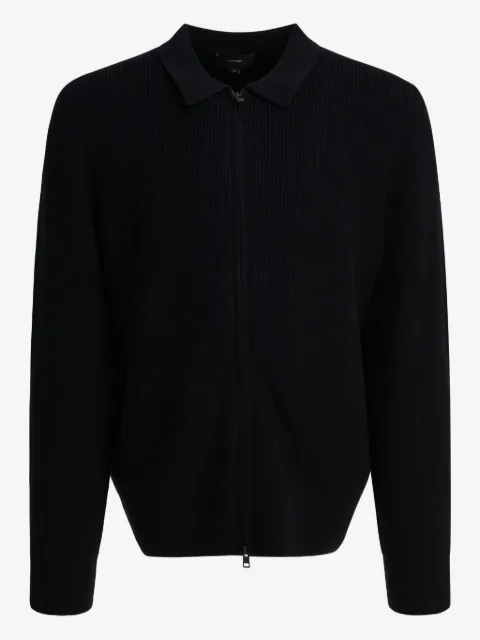 Vince zip-up ribbed jacket