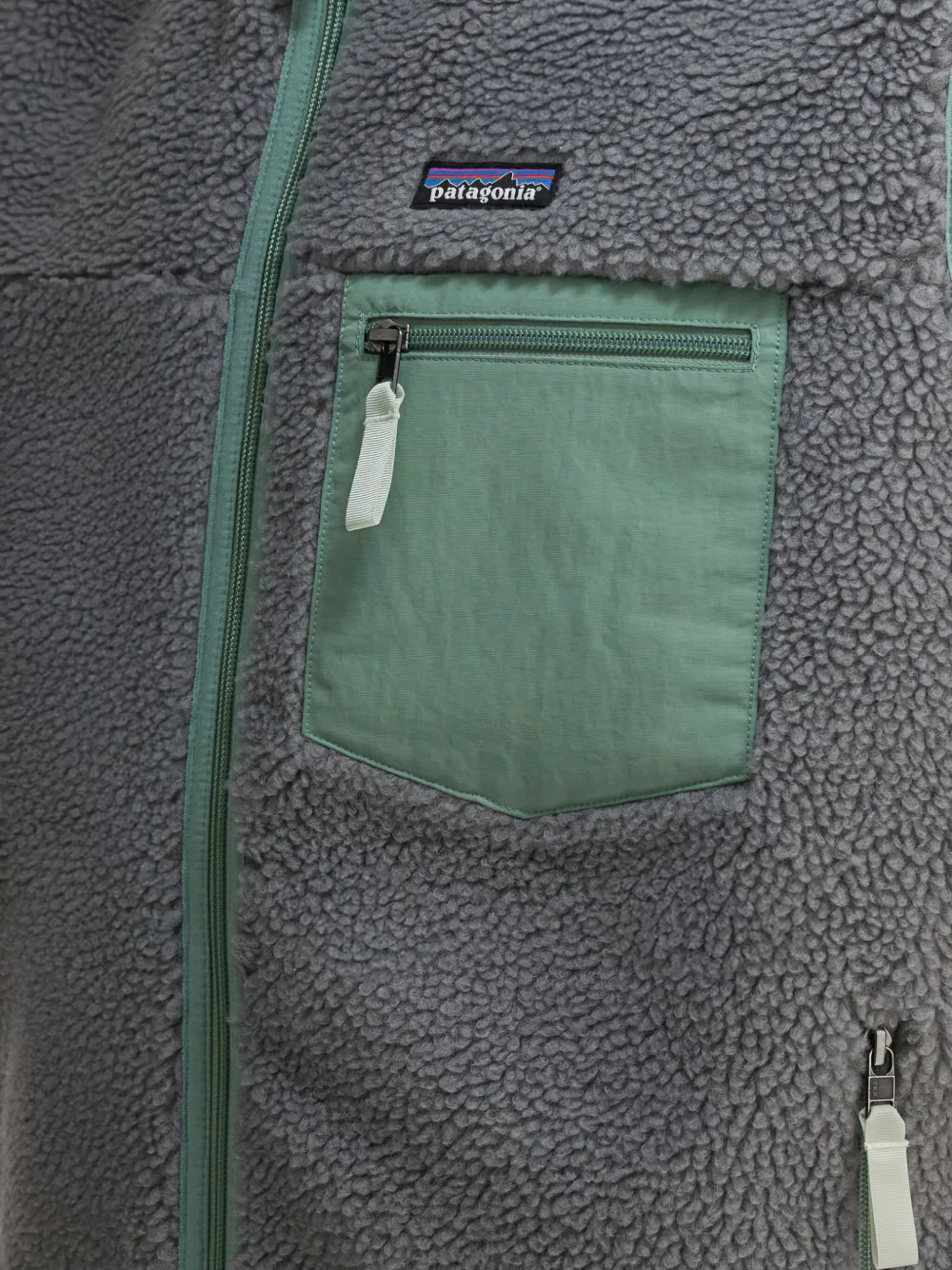 Patagonia Bodywarmer met ritszak Grijs