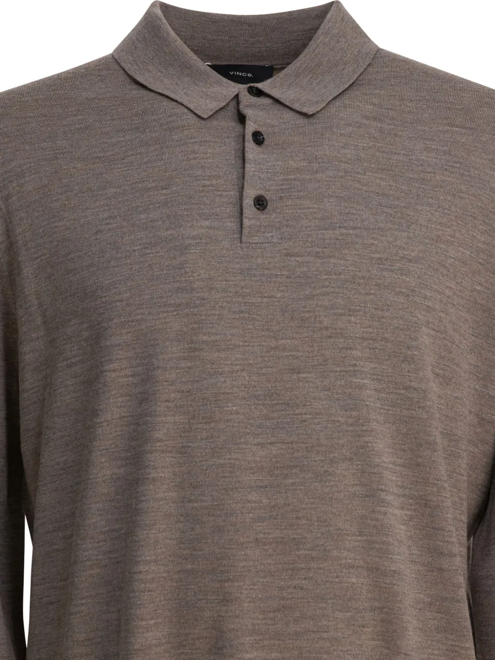 Vince Poloshirt met knopen Grijs