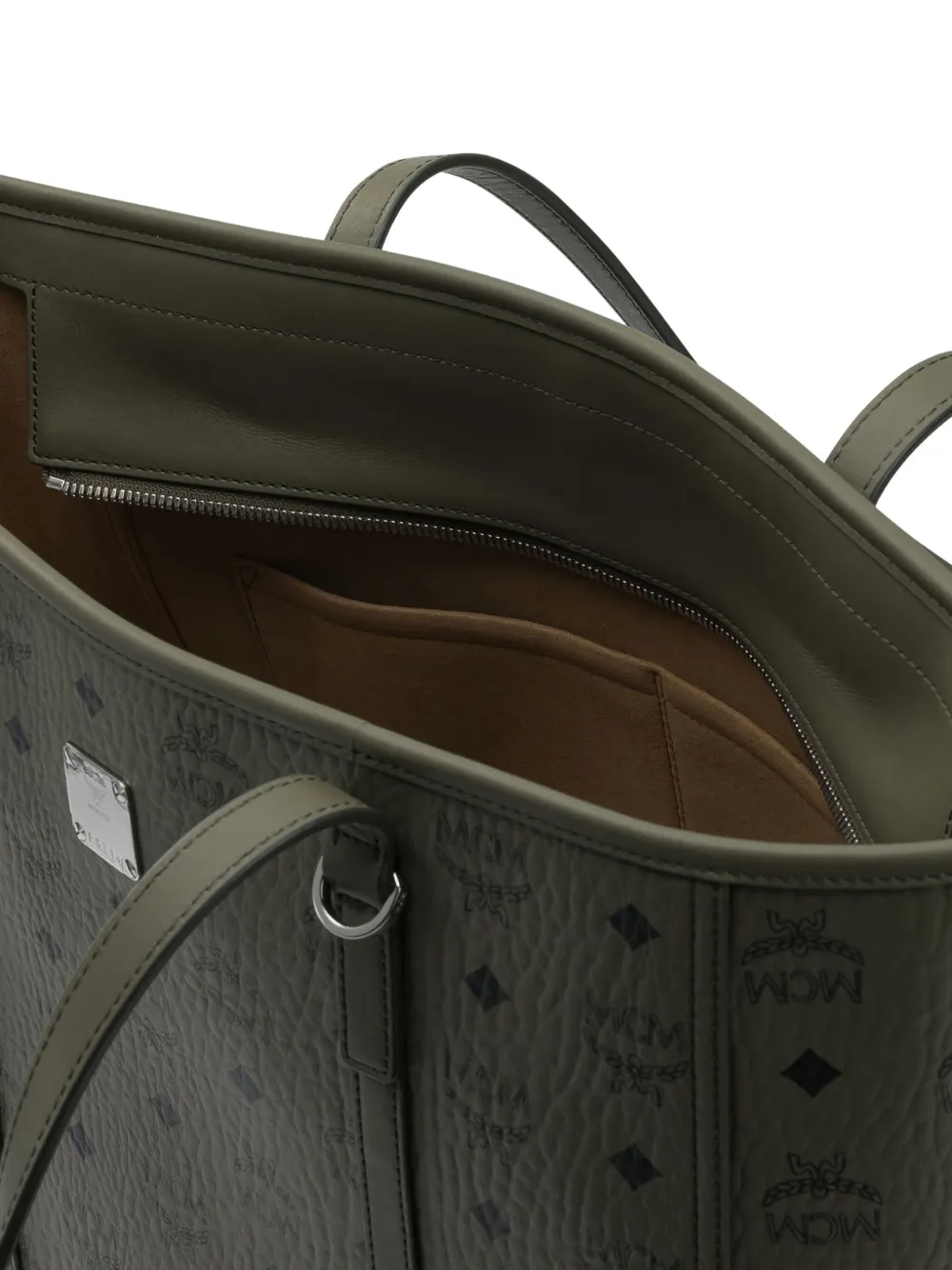 Mcm Medium Toni Tote Bag In Green