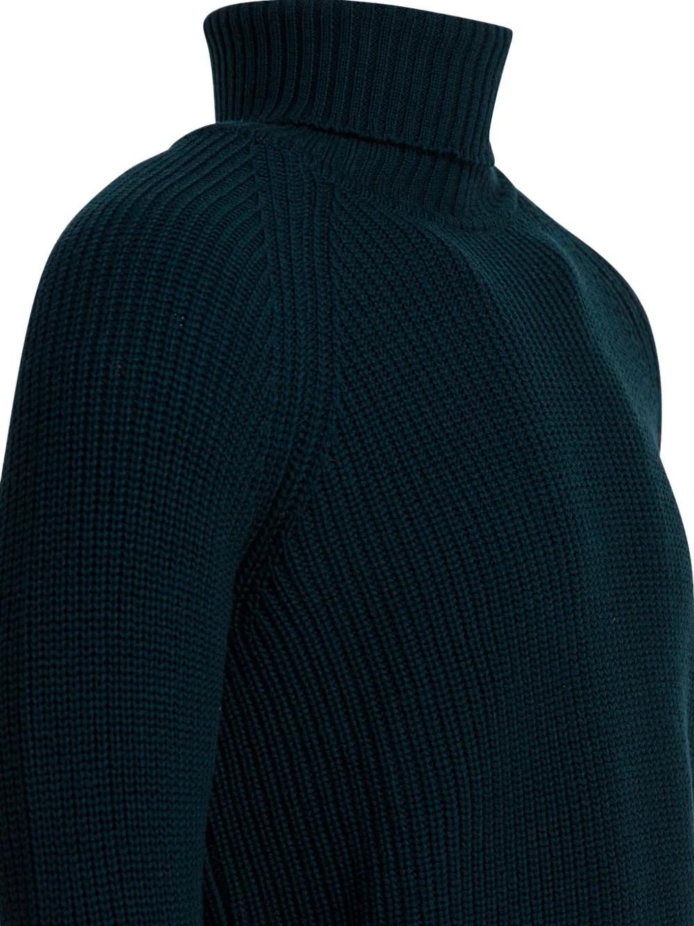 Rakkì Ribbed Roll-neck Sweater In Blue