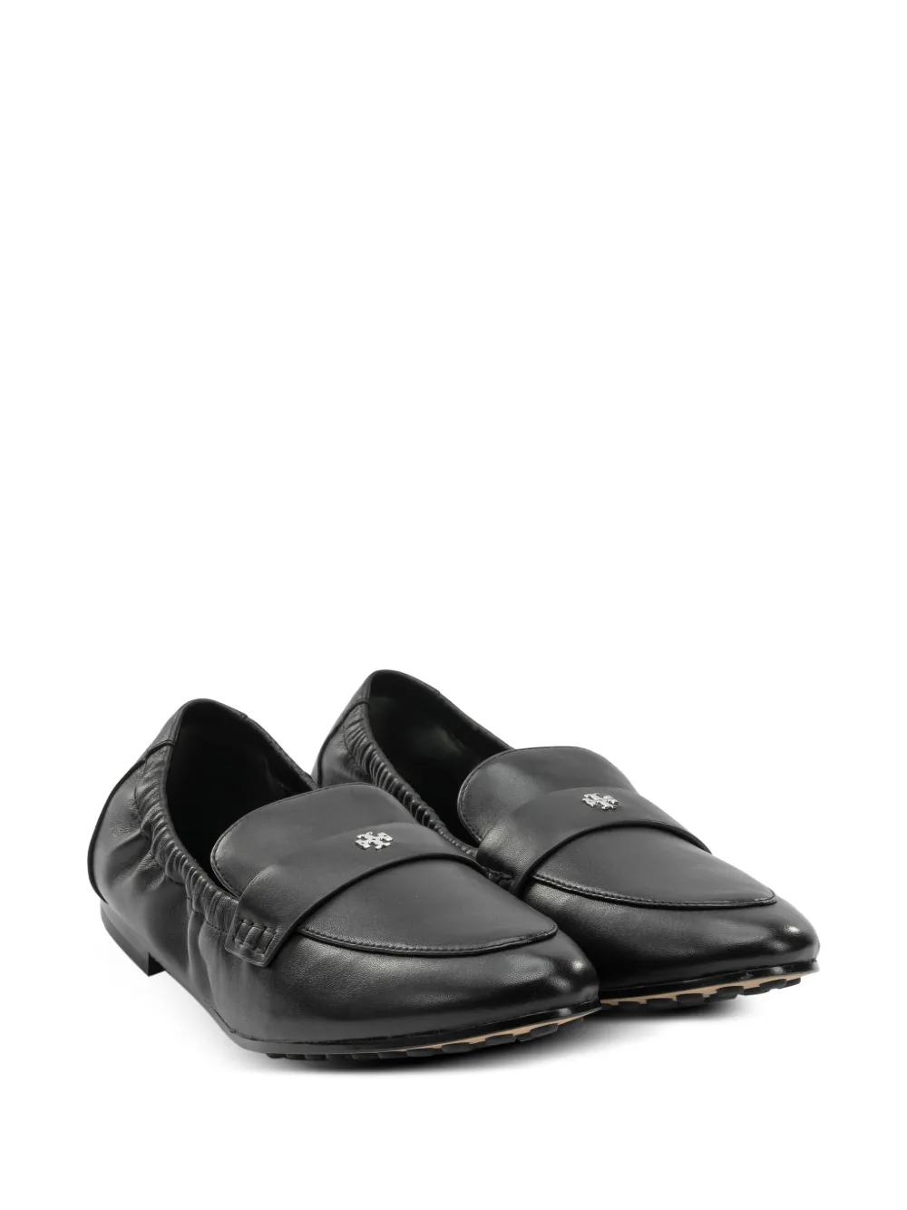 Tory Burch Loafers met gesmockt detail Zwart