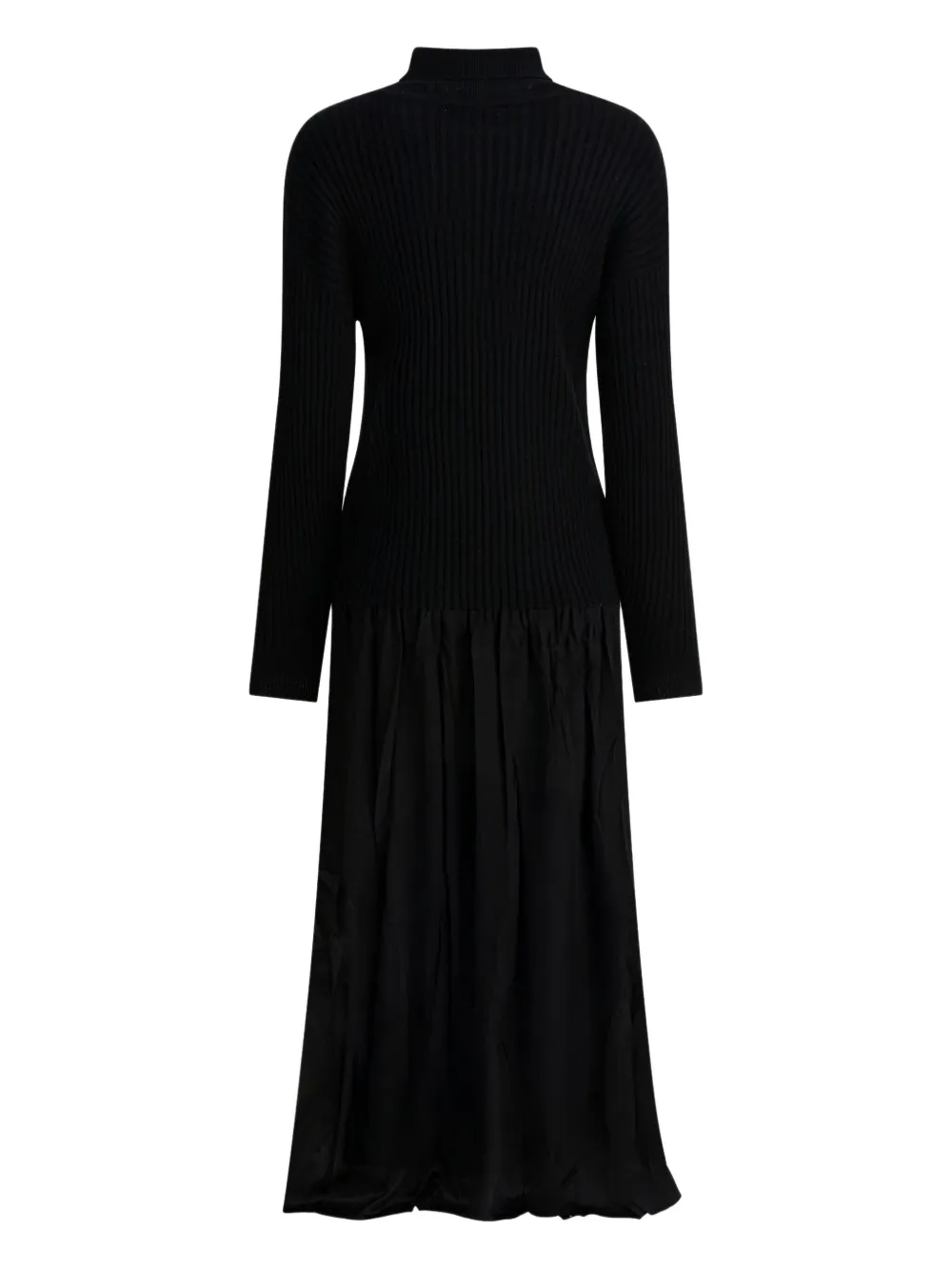 Max & Moi Reve ribbed-panel maxi dress - Zwart