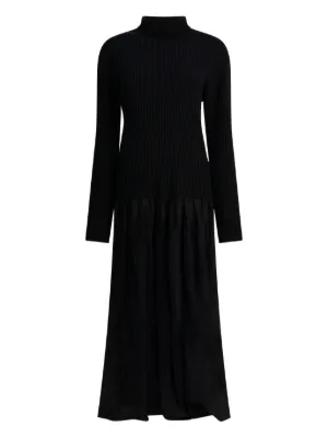 lacoste ribbed maxi dress Lacoste Long-sleeved Maxi Dress