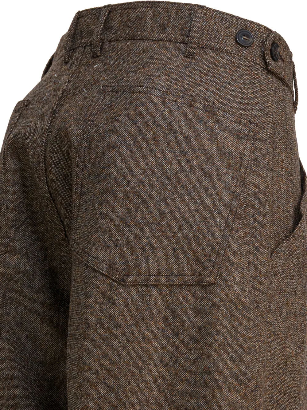 Maison Margiela Broek met riemlussen Bruin