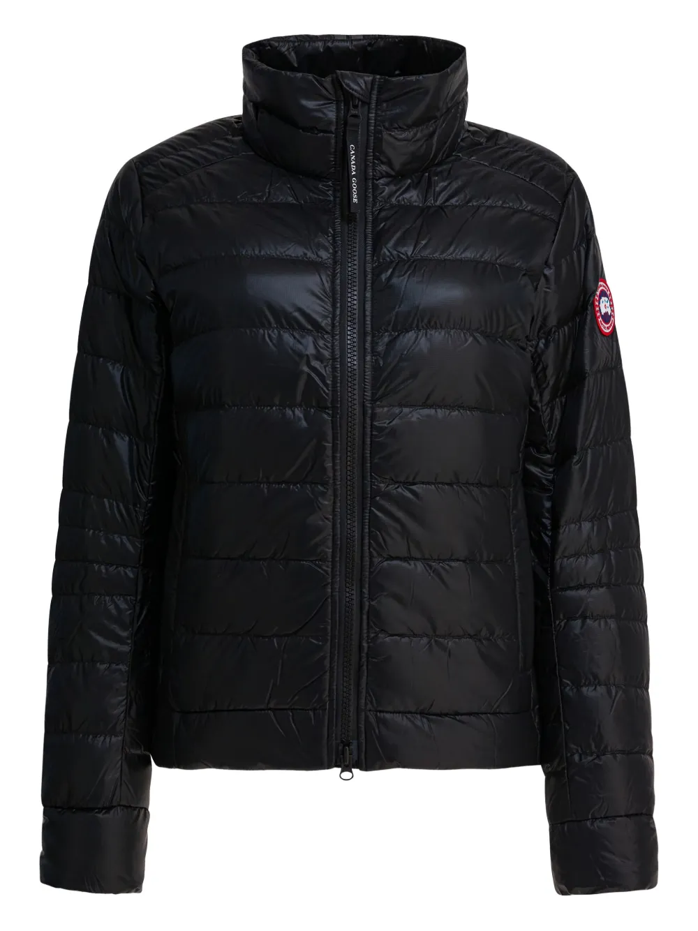 Canada Goose Quilted Long Sleeve High Collar Jacket In Black